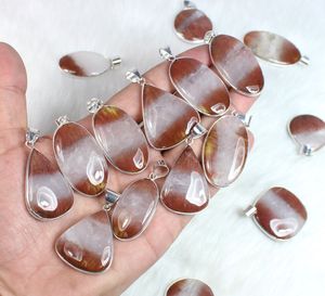 Vente en gros de pendentifs bijoux en argent en vrac avec quartz bio cuivre rutile lot de colliers de pierres précieuses prêts pour la vente au détail - Product Image 4