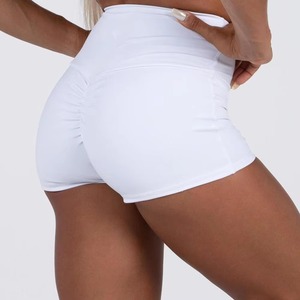 Pantalon d'entraînement de gymnastique taille haute personnalisé Sport Fitness sans couture Spandex/Nylon motif solide fermeture élastique Leggings de yoga - Product Image 5