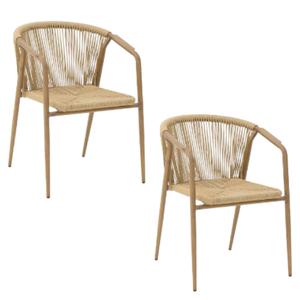 Modern Design Rattan <b>Chair</b> Bistro Restaurant Garden <b>Dining</b> Furniture Coffee Garden <b>Arm</b> Rattan Wicker Rope <b>Chairs</b> For SALE - Product Image 5