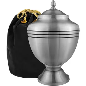 Latest Metal Cremation Urns for Funeral Supplies New Design Metal Urns Traditional Designer Metal <b>Keepsake</b> Urns Premium Quality - Product Image 4