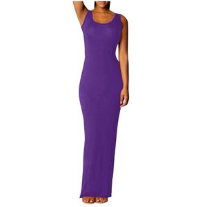 Vestido largo de fiesta sexy para mujer, vestido largo elegante de algodón y poliéster para mujer, vestido Maxi de moda de alta calidad - Product Image 4