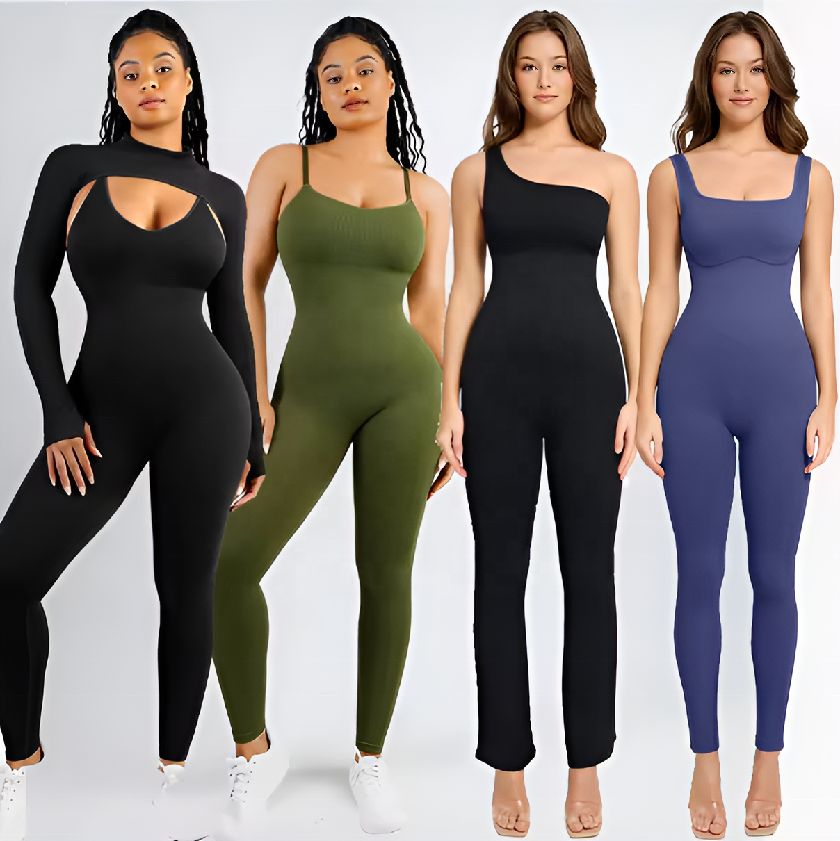 High Quality Women's Yoga Gym Fitness Set Solid Seamless Breathable Quick Dry Long Sleeve Crop Top Leggings New Fashionable