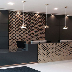 Customize Laser Cut Decorative Stainless Steel Metal Screens indoor Room Dividers Screens Partitions