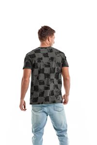 Nueva Llegada, Camiseta de Manga Corta de Algodón 100% con Estampado por Sublimación de Marca Personalizada al por Mayor, Ajuste Regular, Ecológica y Transpirable, Diseño de Palmera - Product Image 3