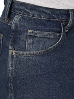 Nouveau Jean Slim Droit en Denim Tricoté Respirant à Taille Mi-Haute pour Homme, 100% Coton Lourd, Séchage Rapide, Qualité Supérieure