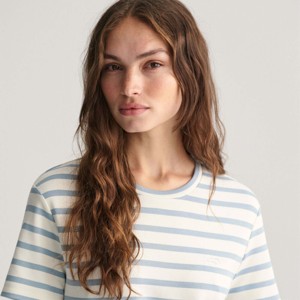 Camiseta a rayas duradera para mujer: alta calidad, cómoda y perfecta para el uso diario y trajes Casuales - Product Image 5