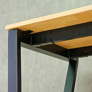 Mconcept HBMC032 Computer <b>Desk</b> 200x60cm Rubberwood with Iron Legs - Product Image 5