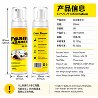 Nettoyant Moussant Anti-Taches Tenaces Marque Blanche pour la Maison, l'Automobile, les Sièges en Cuir et les Chaussures