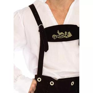 Pantalones Lederhosen Tradicionales de Oktoberfest, Personalizados, de Piel de Cabra Trachten, con Botones, Ecológicos, de Alta Calidad - Product Image 3