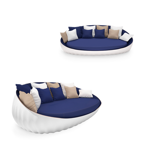 Contemporary <b>Outdoor</b> Furniture Set PEARL <b>SOFA</b> in Modern Design Style Made of Durable Plastic - Product Image 1