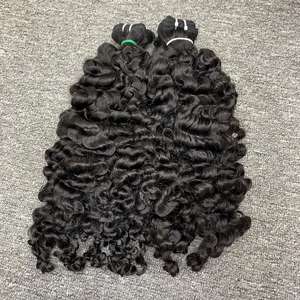 2024มัดผมแท้สำหรับผู้หญิงช่อผมดิบแบบชาวพม่าสำหรับผู้หญิง - Product Image 2