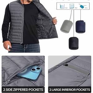 Chaqueta de Lona con Estampado Personalizado al por Mayor, Chaqueta de Invierno Personalizada para Hombre, de Media Manga, con Capucha, Ligera, Cargada por Dress Sports - Product Image 4