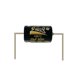 High Voltage Aluminum Electrolytic Capacitors-Axial Leads 20uf 600v for vintage radios, TV's, <b>guitar</b> amps, and audio equipment - Product Image 2