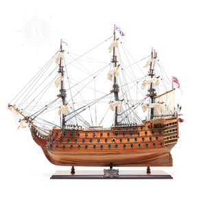 Réplica Náutica de Madera de Cedro del HMS Victory, Decoración Antigua Coleccionable, Regalo Temático, Soporte de Exhibición para Hogar u Oficina, Artesanía - Product Image 2