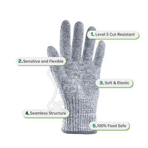 Gants de sécurité anti-coupure industriels certifiés, durables et résistants aux coupures, pour l'usine, personnalisés - Product Image 2