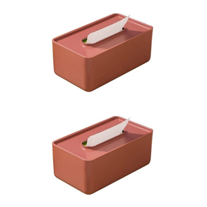 Boîte à mouchoirs en métal carrée noire moderne, distributeur de mouchoirs, boîte de rangement pour mouchoirs de table, pour comptoir de salle de bain, bureau, décoration de la maison, en vente - Product Image 2