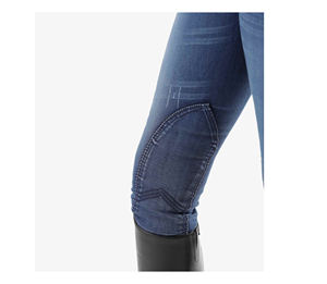 Culotte en jean antidérapante en Silicone pour femme, pantalon en jean taille haute pour l'équitation - Product Image 5