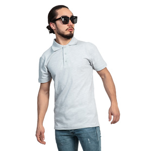 Camisas Casuales de Hombre 100% Algodón, Venta Caliente del Fabricante, ODM, Botones, Estampado de Seda Sólida, Manga Corta de Golf, Tejido de Punto, Corte Regular - Product Image 5