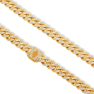 Radiante 14K oro Moissanite collar E Color corte brillante VVS2 claridad estilo Hip Hop elegante joyería fina proveedor en línea - Product Image 6