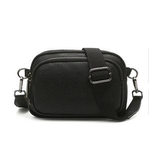 Minimalist Genuine Leather Crossbody Bag Single <b>Strap</b> Brown Women's <b>Shoulder</b> Bag All Seasons Daily Use - Product Image 4