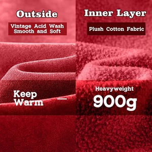 Sudadera con Capucha Personalizada al por Mayor, Moderna y de Alta Demanda para Hombre, Talla Grande, Lavado Ácido, Sudadera Gruesa para Invierno - Product Image 5