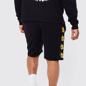 กางเกงขาสั้นผ้าฝ้ายสไตล์วินเทจผ้าเฟรนช์เทอร์รี่พร้อมเย็บริมแบบตามสั่งกางเกงซักกรดกางเกงขาสั้นสไตล์ถนนสูงซีดจางสำหรับผู้ชาย - Product Image 2