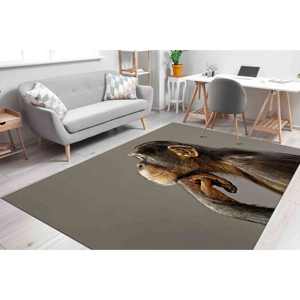 Alfombra Thinking Monkey: Regalo para Amantes de los Animales, Alfombra Antideslizante, Alfombra Suave No Tejida - Product Image 1