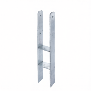 เสาเหล็ก H-Post ขนาด 81x300x600x60 มม. ชุบกัลวาไนซ์แบบจุ่มร้อน สำหรับรั้ว โครงตาข่าย และประตู - Product Image 3