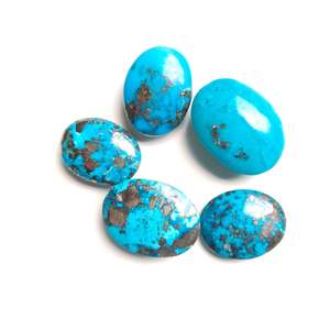 Cabujón turquesa de cobre Natural, mezcla de formas y tamaños, cabujón tallado a mano, piedras preciosas sueltas para hacer joyas, cabujón - Product Image 3