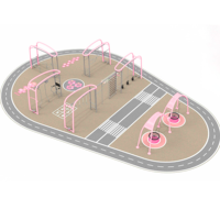 Parcours d'obstacles multifonctionnel de haute qualité pour espaces publics, idéal pour l'exercice et l'équipement de fitness en extérieur.