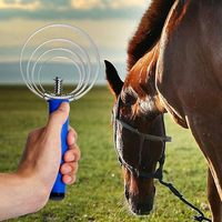 Instruments vétérinaires MAQNSCO, peigne à poils réversible en acier inoxydable, poignée douce au toucher, stérilisé à haute température pour chiens et chats