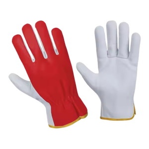 Gants de conduite en cuir de chèvre très résistants et résistants aux étincelles en coton industriel résistant à l'abrasion Protection des mains et des bras - Product Image 6