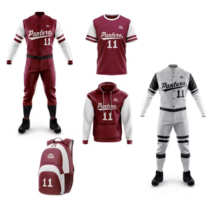 Uniformes de baseball de qualité professionnelle, prix d'usine, lot économique, respirants, pour jeunes et adultes - Product Image 2