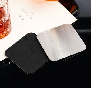 Negotiable Cheap Prices Tabletop Round Drinking Metal Stainless Steel Coasters Set <b>Table</b> Top <b>Protector</b> Mat Tea Cups Coaster - Product Image 4