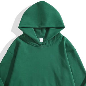 Sudaderas con capucha de manga larga de Color personalizado sólido de alta calidad para hombres, Sudadera con capucha cómoda de gran tamaño con etiqueta privada para adultos - Product Image 3