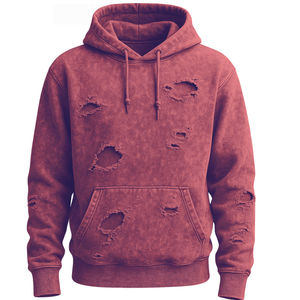 Sudaderas con capucha personalizadas con lavado ácido, ropa de calle de gran tamaño, suéter pesado, sudadera, ropa hecha a mano Vintage, sudaderas con capucha desgastadas - Product Image 4