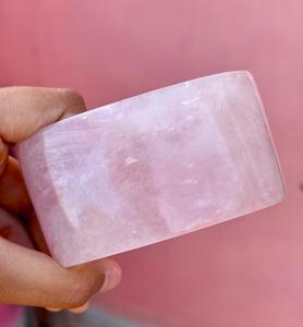 Bracelet manchette en quartz rose au design unique Bijoux en pierres précieuses pour hommes femmes Mère Cadeau parfait en pierres précieuses en vrac - Product Image 4