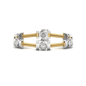 Pulsera de tenis de diamante de moissanita de corte redondo de 2.1CT de plata 925 con pulsera de diamante de claridad de - Product Image 4