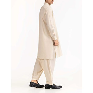 Shalwar Kameez Hombres de secado rápido hechos a medida de alta calidad en color sólido Superventas Fabricación personalizada Hombres Shalwar Kameez - Product Image 2