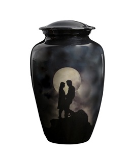 Urne de couple debout pour cendres humaines Mémorial décoratif pour adultes avec couvercle pour urnes funéraires Restes de crémation Urne funéraire Taille personnalisée - Product Image 6