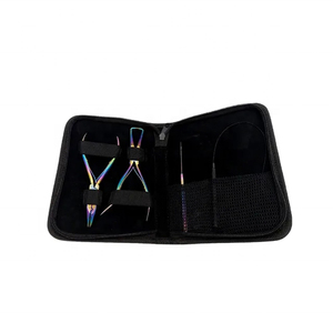 Kit d'outils professionnels de pose d'extensions capillaires haut de gamme, élégants et modernes, en matériau composite, personnalisables, de haute qualité, pour la vente en gros - Product Image 3