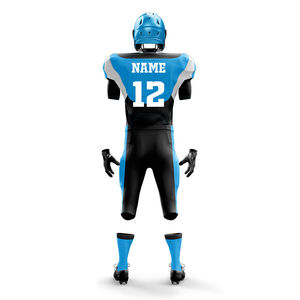 Uniformes de Fútbol Americano Personalizados Unisex con Logotipo del Equipo Impreso, Tela Transpirable, Antibacteriana y Anti-UV, Jersey y Pantalones, Ropa Deportiva OEM - Product Image 2