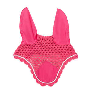 Bonnet d'oreille de cheval au crochet avec voile de mouche à paillettes Accessoire d'équitation élégant et confortable Idéal pour l'entraînement et les spectacles - Product Image 1