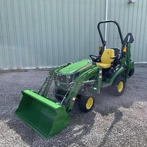 Johnn Deere 24.7hp เครื่องตัดหญ้า4x4รถแทรกเตอร์ขนาดเล็กพร้อมตัวโหลดปลายด้านหน้ารถแทรกเตอร์แบคโฮ - Product Image 1