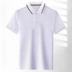 Summer Wear T-shirt respirant à séchage rapide avec logo personnalisé et patte boutonnée pour hommes coupe régulière col polo à manches courtes pour hommes - Product Image 1