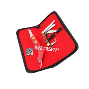 Horse Farrier Tool Equine Grooming 2-Pcs Hoof <b>Pick</b> Multi Knife Kit High Quality Stainless Steel Manual CE Certified 3-Year - Product Image 1