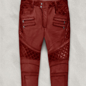 Pantalon en cuir pour hommes Vente en gros Pantalon de moto en cuir de vachette Pantalon en cuir véritable pour hommes de modèles OEM - Product Image 6