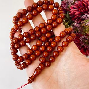Tasbih vintage marron, 99 perles en ambre baltique naturel, perles de prière - Product Image 6