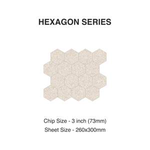 Nuevas Baldosas de Mosaico de Cerámica de Porcelana de Cuerpo Completo Color Mantequilla Baldosas Hexagonales de 73 mm para Uso en Exteriores e Interiores - Product Image 6