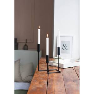 Candélabre moderne en métal noir Bougeoir conique en métal Centres de table Décoration intérieure Chandelier en fer - Product Image 6